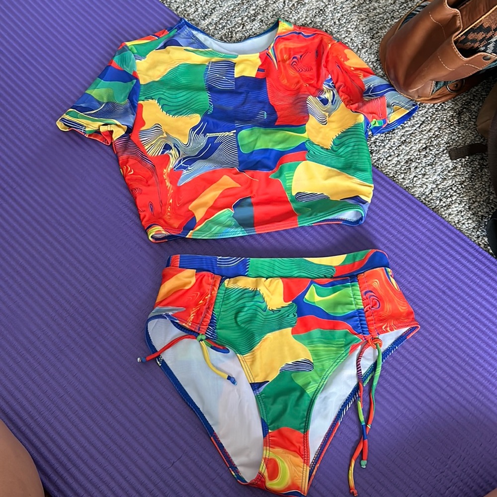 Rave outfit SHEIN bikini size small padded worn once
